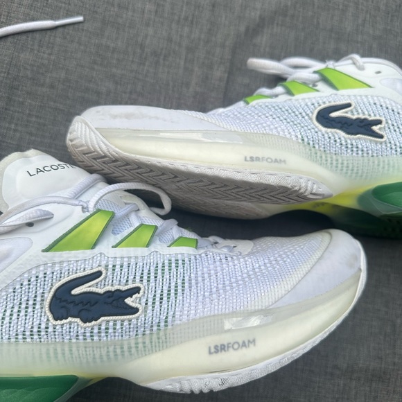 MEN'S LACOSTE AG-LT23 ULTRA TENNIS SHOES WITH TECHNICAL PIQUÉ size 8 - Picture 2 of 15